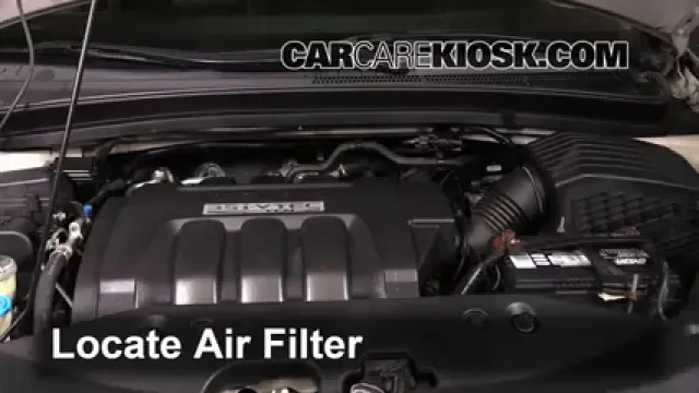 2006 Honda Odyssey Touring 3.5L V6 Filtre à air (moteur) Changement